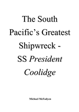 SS President Coolidge