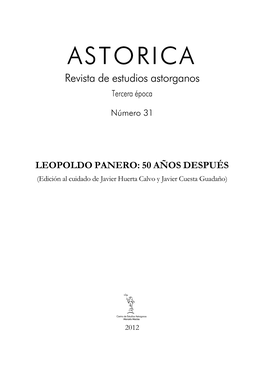 ASTORICA Revista De Estudios Astorganos Tercera Época