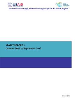 YEARLY REPORT 1 October 2011 to September 2012