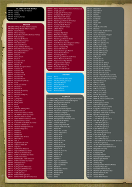 FLAMES of WAR BOOKS FW001 Flames of War 2Nd Edition FW101 Afrika FW102 Ostfront FW103 Festung Europa FW202 D-1 BRITISH BRAB