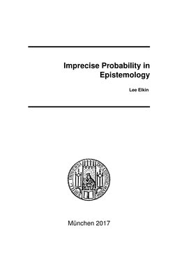 Imprecise Probability in Epistemology