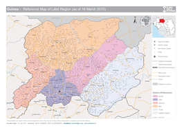 Guinea : Reference Map of Labé Region (As of 16 March 2015)