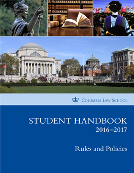 Student Handbook 2016–2017