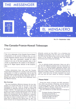 The Canada-France-Hawaii Telescope