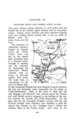 CHAPTER XV the Great German Spring Offensive of 1918 Ended With