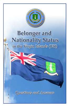 Belonger and Nationality Status in the Virgin Island (UK)