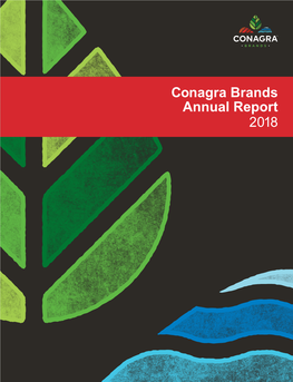 Conagra Brands Annual Report 2018 FELLOW SHAREHOLDERS