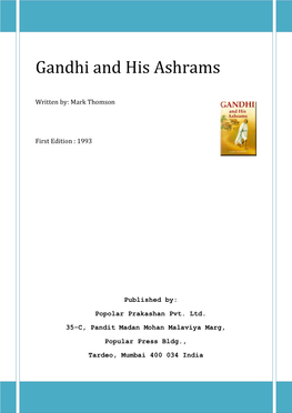 Gandhi and His Ashrams