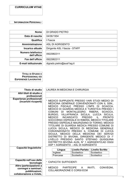 Curriculum Vitae