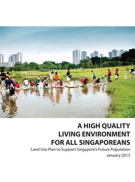 Land Use Plan to Support Singapore's Future Population