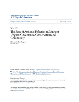 The State of Artisanal Fisheries in Southern Unguja