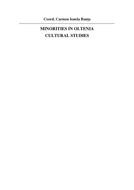 Minorities in Oltenia Cultural Studies