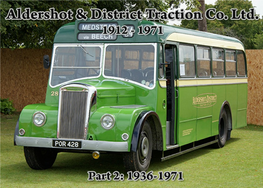 Aldershot & District 1912-1971 Part 2 1936-1971
