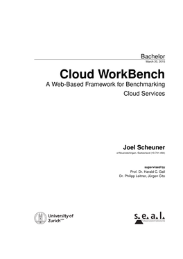 Cloud Workbench a Web-Based Framework for Benchmarking Cloud Services