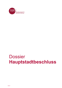 Dossier Hauptstadtbeschluss