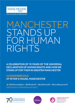 Manchester Stands up for Human Rights