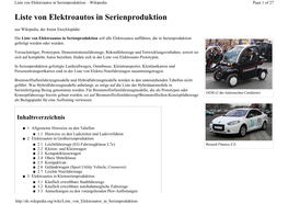 Liste Von Elektroautos in Serienproduktion – Wikipedia Page 1 of 27