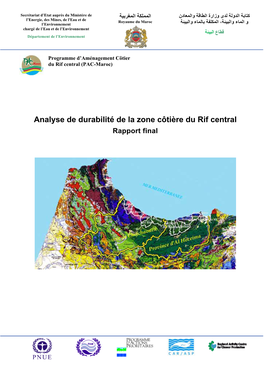 Analyse De Durabilité De La Zone Côtière Du Rif Central Rapport Final