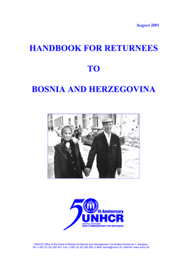 Handbook for Returnees to Bosnia and Herzegovina