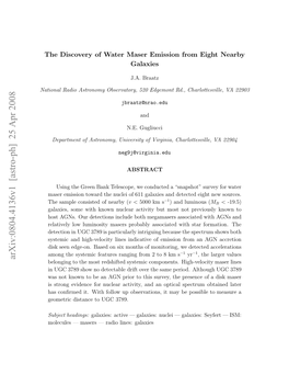 The Discovery of Water Maser Emission from Eight Nearby Galaxies