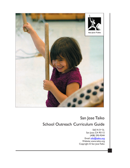 San Jose Taiko School Outreach Curriculum Guide