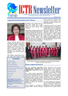 ICTR Newsletter, May/June 2011