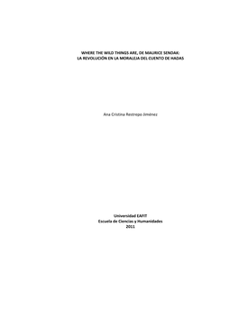 Where the Wild Things Are, De Maurice Sendak: La Revolución En La Moraleja Del Cuento De Hadas