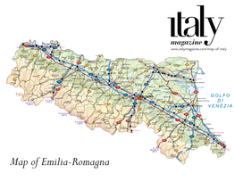 Map of Emilia-Romagna Romagna