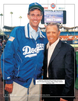 Maury Wills at Dodger Stadium - September, 2005