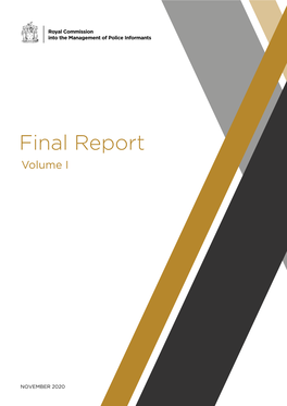 Final Report Volume I