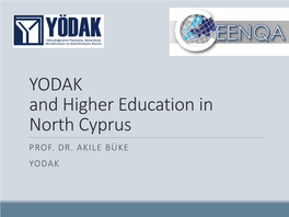 Presentation of YÖDAK, North Cyprus, Akile Büke