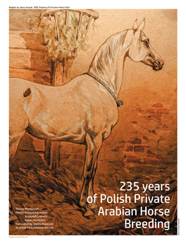 235 Years of Polish Private Arabian Horse Breeding