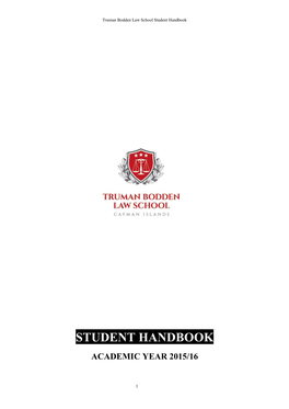 Student Handbook