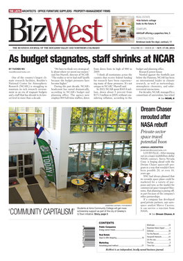 As Budget Stagnates, Staff Shrinks at NCAR