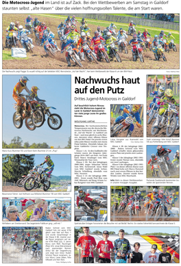 Nachwuchs Haut Auf Den Putz Drittes Jugend-Motocross in Gaildorf