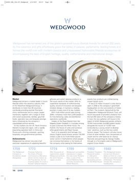 Wedgwood Has Remained One of the Globe's Greatest Luxury Lifestyle