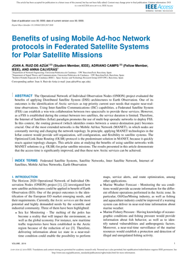 Benefits of Using Mobile Ad-Hoc Network Protocols in Federated