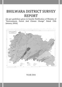 Bhilwara District Survey Report