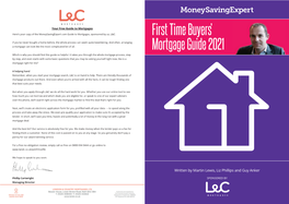 First Time Buyers' Mortgage Guide 2021