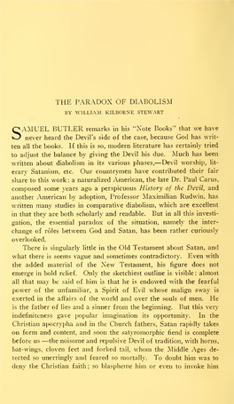 The Paradox of Diabolism