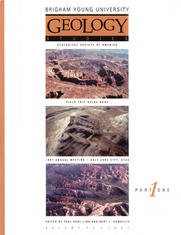 BRIGHAM YOUNG UNIVERSITY GEOLOGY STUDIES Volume 42, Part I, 1997