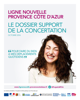 Le Dossier Support De La Concertation Octobre 2016