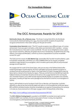 OCC Press Release