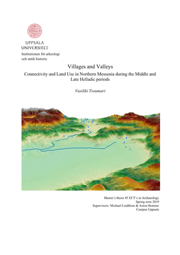 Villages and Valleys Connectivity and Land Use in Northern Messenia During the Middle and Late Helladic Periods