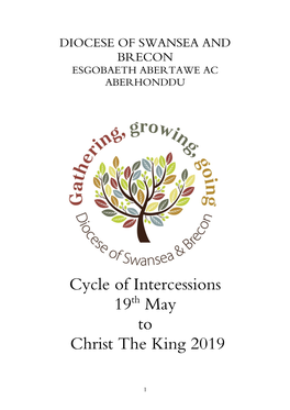 Cycle of Intercessions 19Th May to Christ the King 2019