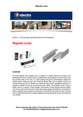 Magnetic Locks