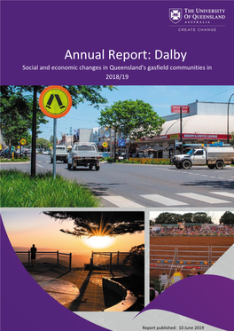 Dalby Social and Economic Changes in Queensland's Gasfield Communities in 2018/19