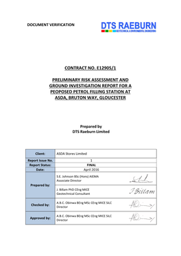 Contract No. E12905/1