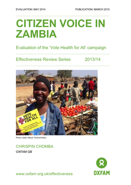 Citizen Voice in Zambia
