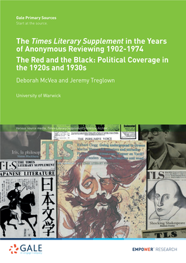 The Times Literary Supplement in the Years of Anonymous Reviewing